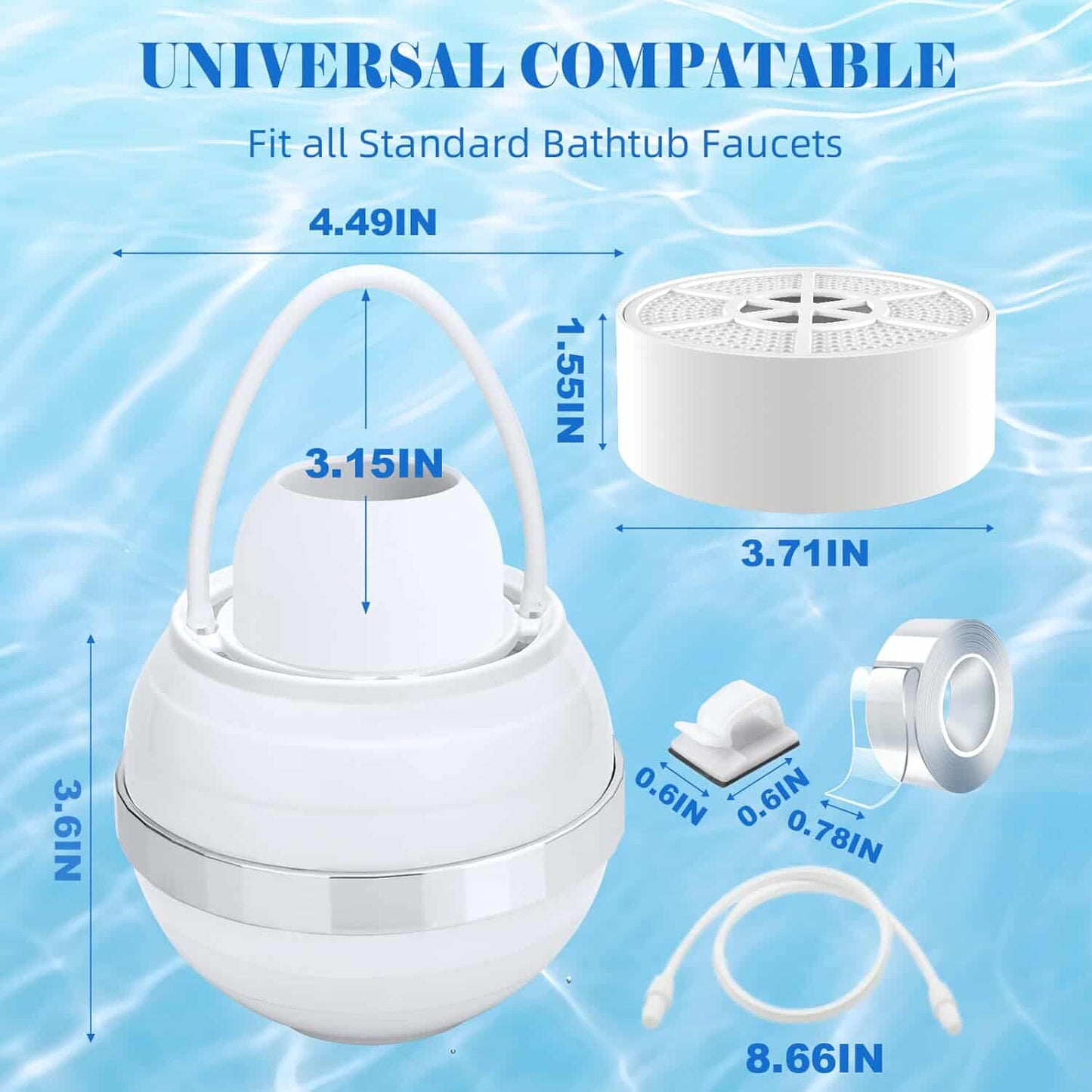 BuyThoria Bath Water Filter for Healthy Skin & Hair