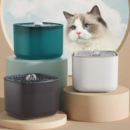 101oz/3L Pet Water Fountain Automatic Induction Circulating Filter